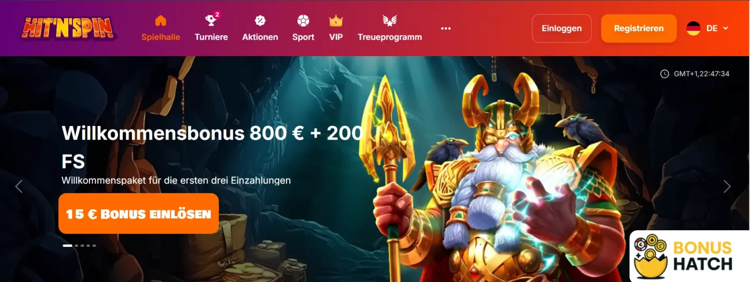 hitnspin no deposit bonus
