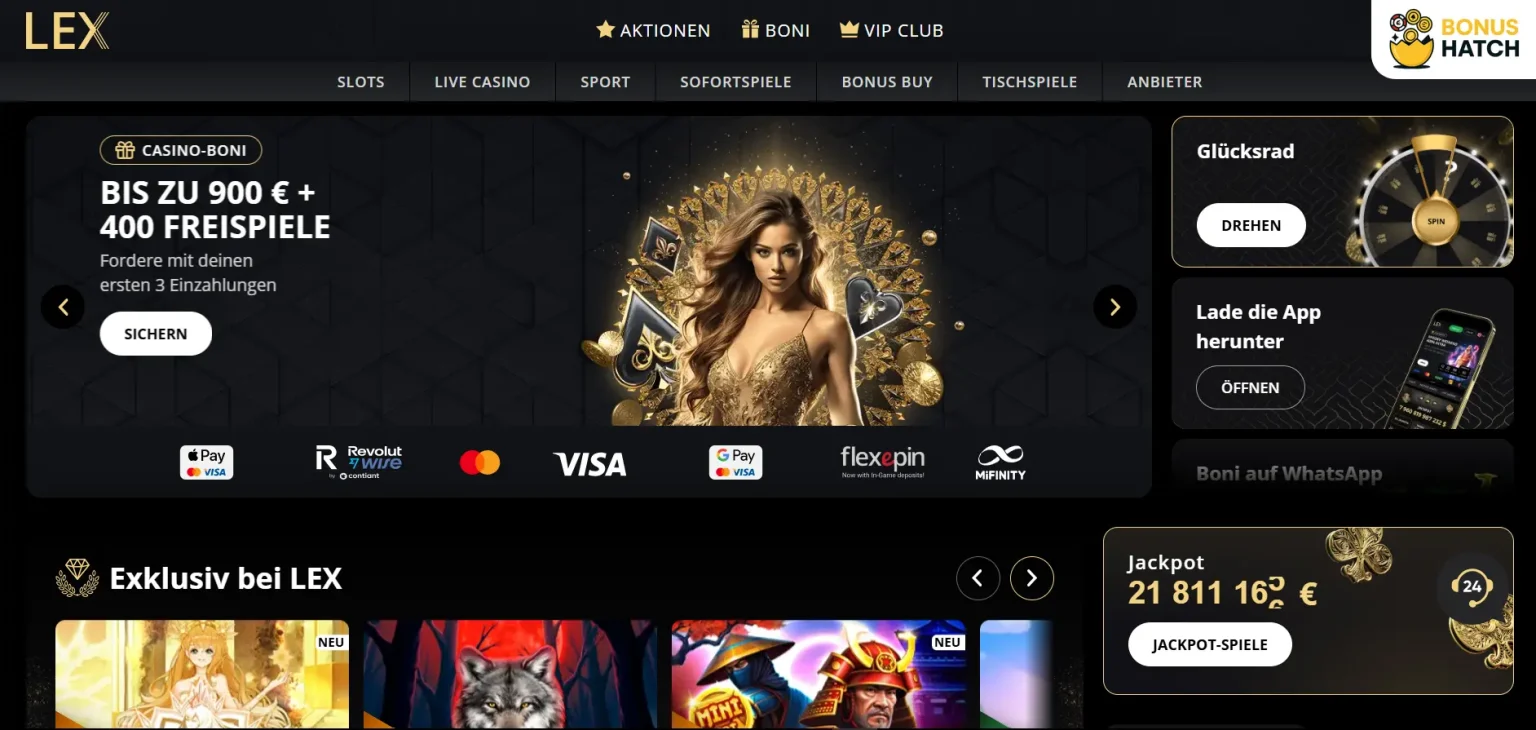 lex casino promo code