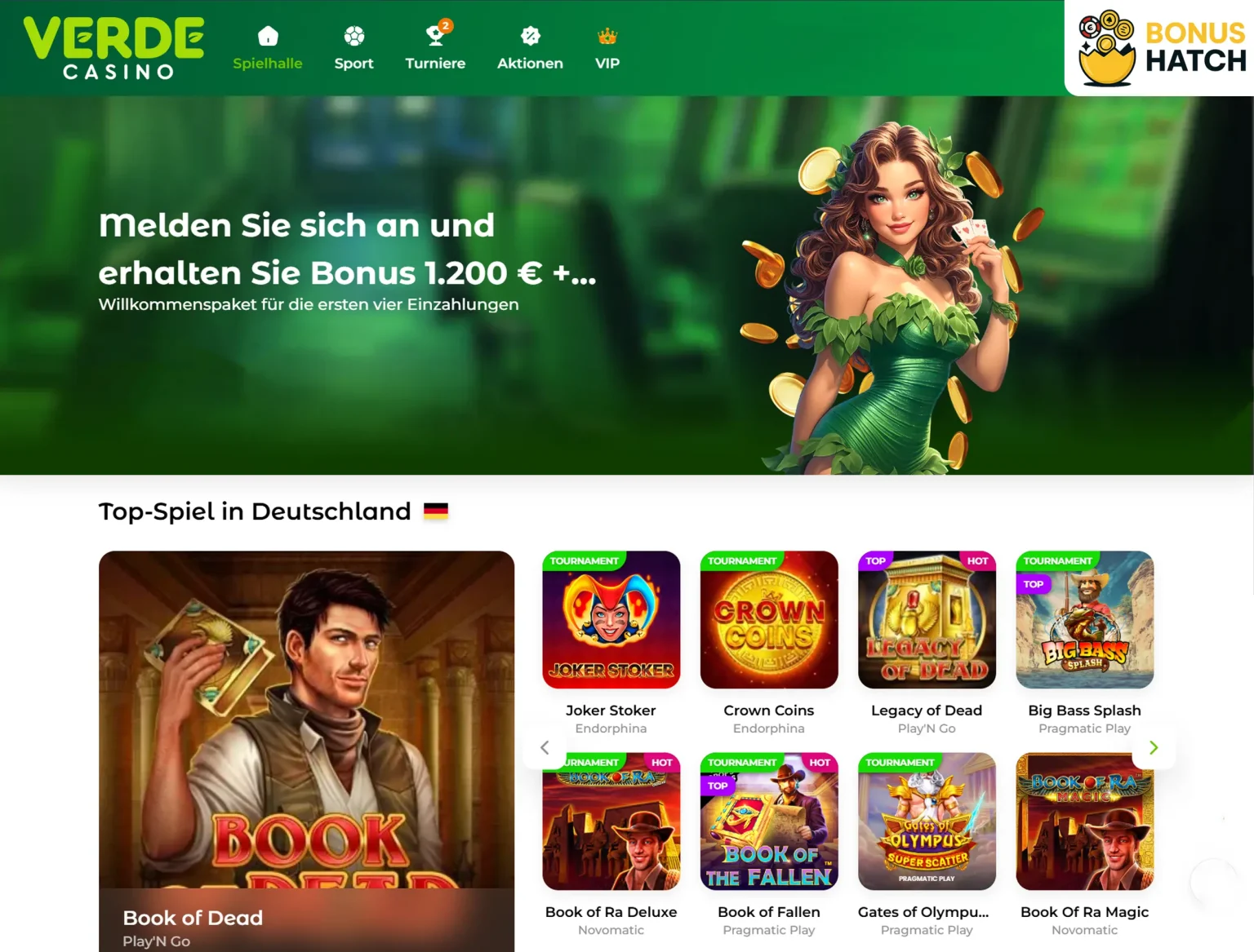 verde casino bonus